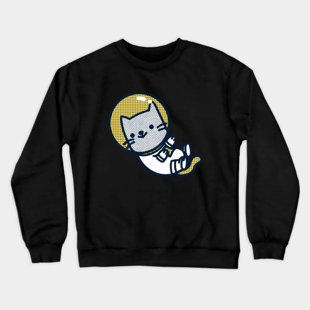 Cosmo Kitty Crewneck Sweatshirt by Purrestrialco